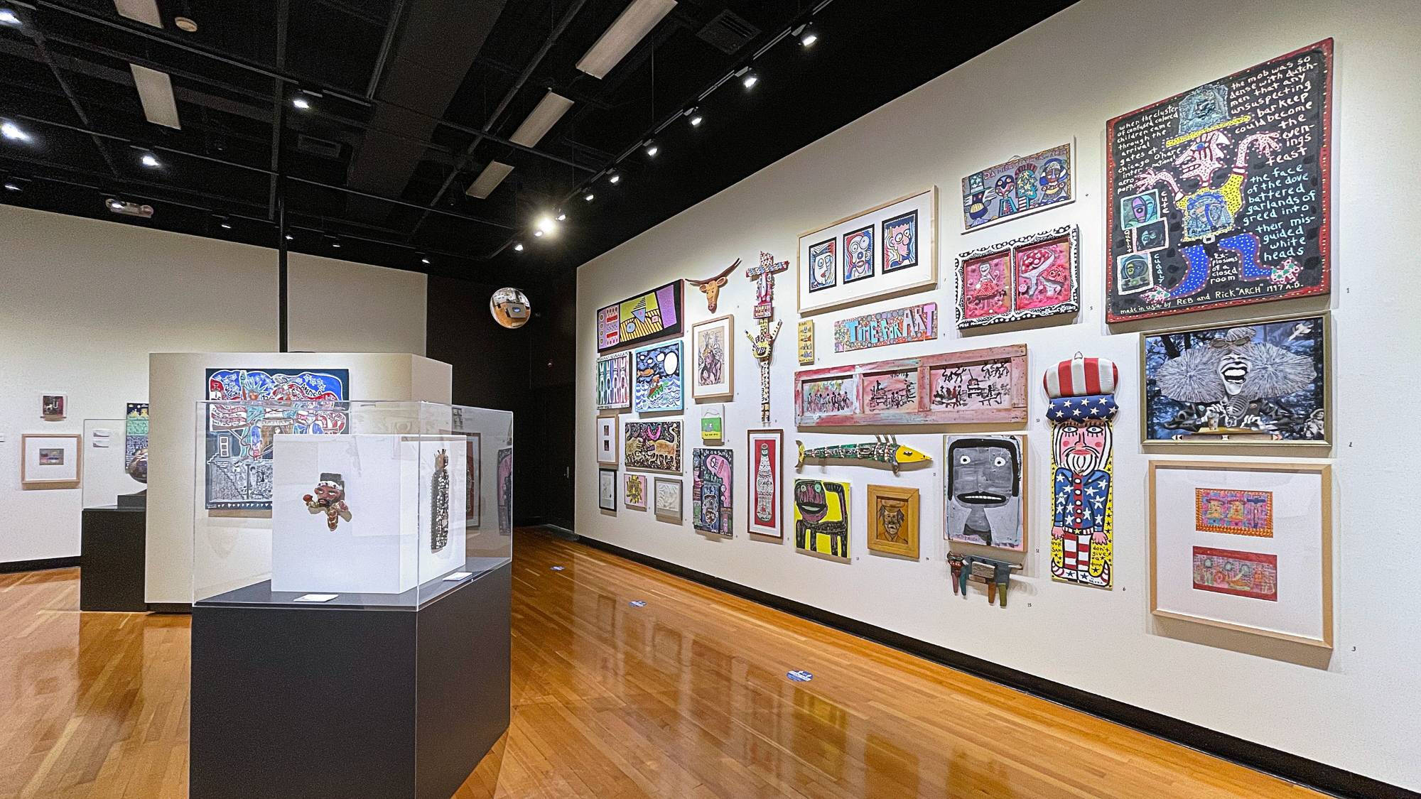 Inside the exhibition, "Honest and Unrefined."